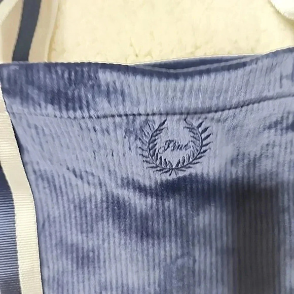 Victoria's Secret Pink Velour Blue and white tote bag. Rare..Nwt - Picture 2 of 7